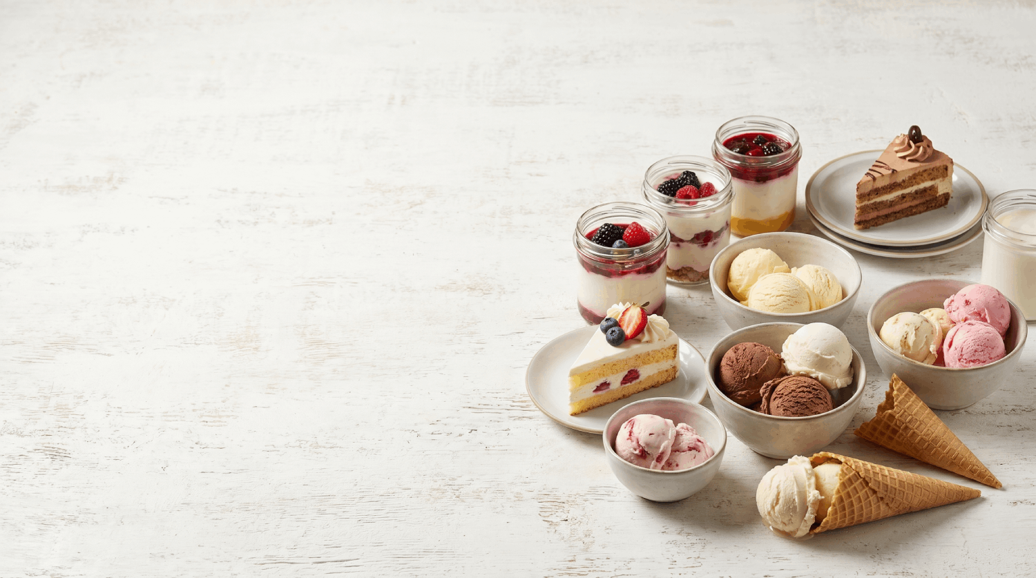 Desserts and fruit preparations
